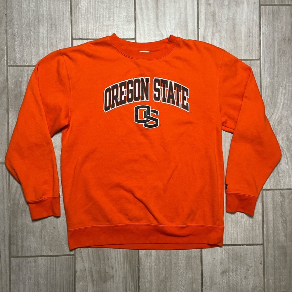 Vintage Russell athletics Oregon state orange sweater size large